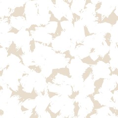 Brown Floral Brush strokes Seamless Pattern Background