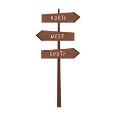 wooden guide arrows
