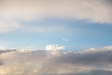 Clouds in the sky at sunset