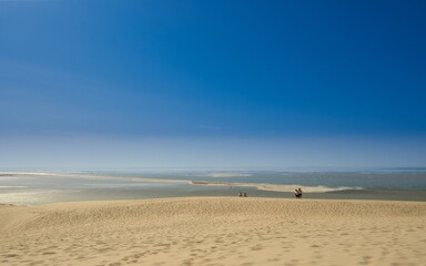 Le Monde vu depuis la dune du Pilat 