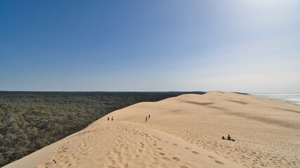 Le Monde vu depuis la dune du Pilat 