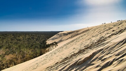 Le Monde vu depuis la dune du Pilat 