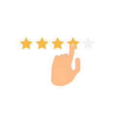 Rating. Rating with asterisks. Popularity, vector illustration