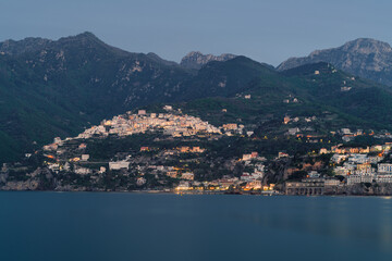 Fototapeta na wymiar Amalfi coast town of Raito
