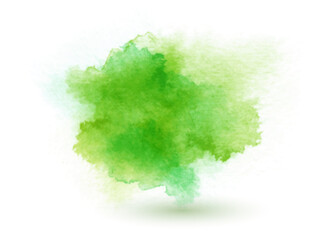 Abstract pastel background, hand made green splash, aquarelle watercolor gradient, vector illustration.