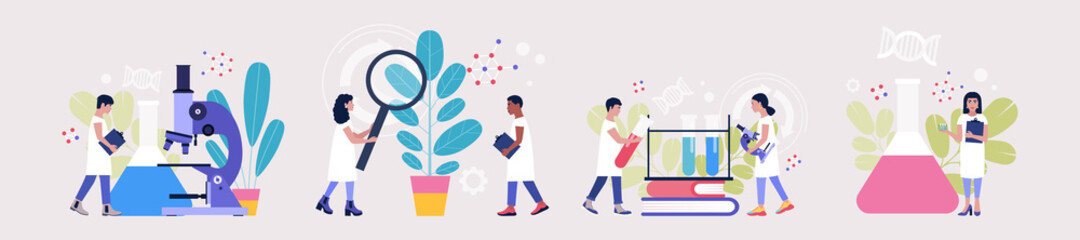 Study of biology, genetics and chemistry