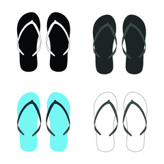 Flip flops isolated on a white background