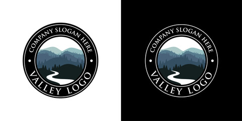 Valley Logo Design Vector Template © nrsha