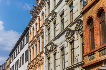 Facades of historic houses in Koblenz, Germany