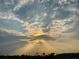 during the twilight.