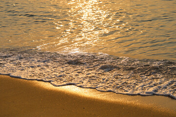 sunset on the beach