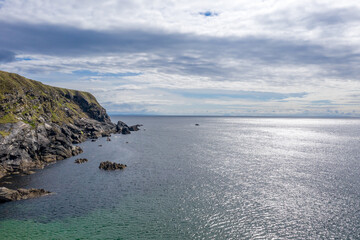 Aerial view of the Silver Strand in County Donegal - Ireland