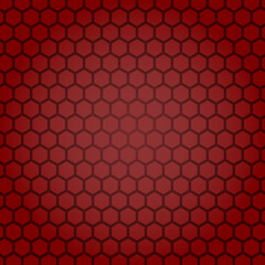 The red background honeycomb, hexagon stock illustration