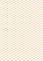 Graph paper. Printable isometric color grid paper with color lines. Geometric background for school, textures, notebook, diary, notes, print, books. Realistic lined paper blank size A4