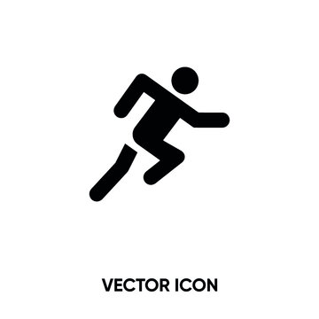 Runing man vector icon . Modern, simple flat vector illustration for website or mobile app. Run symbol, logo illustration. Pixel perfect vector graphics	