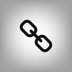 Chain link icon for the interface of applications, games.
