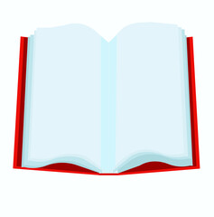 open book with blank pages