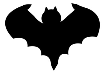 black and white cat silhouette