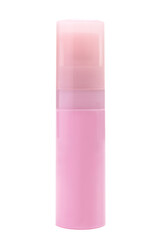light pink bottle of cosmetics without logo for your design