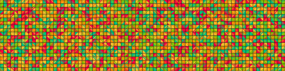 Abstract Geometric Pattern generative computational art illustration