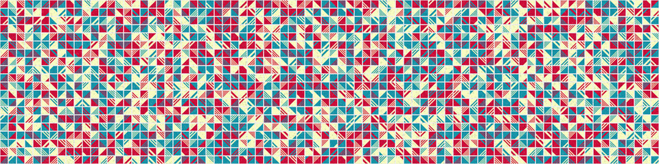 Abstract Geometric Pattern generative computational art illustration