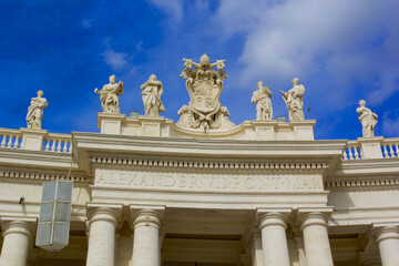 Fototapeta na wymiar Apostolic palace in Vatican city ,Italy in Europe