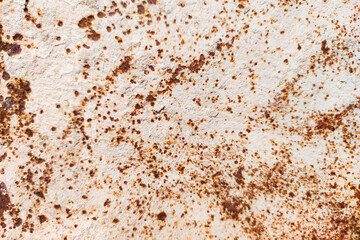 Rust with scuffed paint texture. Scratched metal texture. Rusty metal background