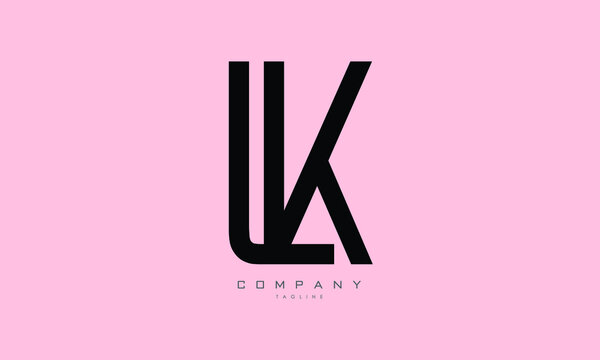 Alphabet letters Initials Monogram logo LVK