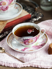 cup of tea and teapot