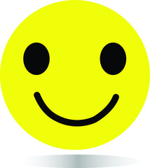 Fototapeta premium smile happy face, smile face yellow