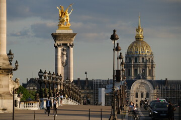 The bridge Alexandre III in Paris, France.