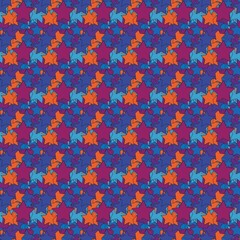 Seamless unique pattern abstract and nature

