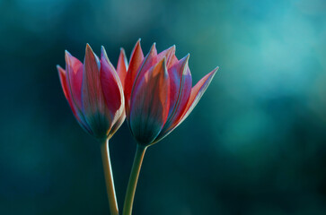 Fototapeta premium Kwiaty Tulipany botaniczne 