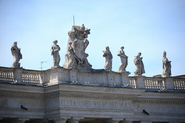 Obraz premium Vatican City, a city-state in central Rome, Italy, is the heart of the Roman Catholic Church. In addition to being the seat of the Pontiff, it houses a collection of extraordinary works of art, archit
