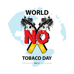 World no tobacco day concept 