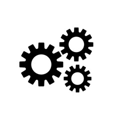 Gear Icon design illustration, on white 