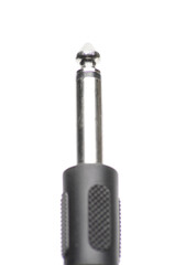 Audio cable with XLR and TRS jack connectors for microphones and professional audio equipment on a white background