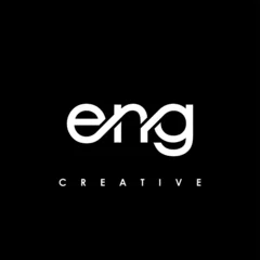 Fotobehang ENG Letter Initial Logo Design Template Vector Illustration © makrufi