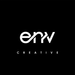 Fototapeta na wymiar ENV Letter Initial Logo Design Template Vector Illustration