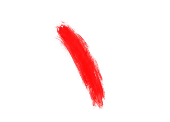 Isolated red line brush for painting