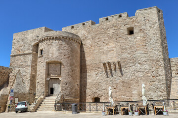 The Carlo V castle in Monopoli, Puglia, Italy