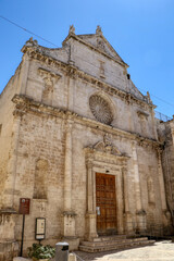 Fototapeta na wymiar San Domenico di Guzmán church in the old town of Monopoli, Puglia, Italy