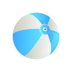 Beach ball isolated on white background