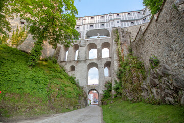 bridge over the castle moat - Český Krumlov