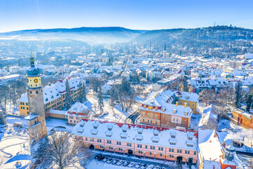Fototapeta premium Arnstadt. Bachstadt. Tor zum Thüringer Wald.