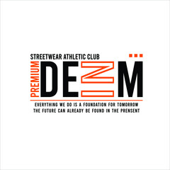 denim premium streetwear athletic club