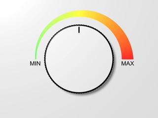 Ein Regler steht auf der mittleren Einstellung © blobbotronic