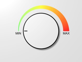 Ein Regler steht auf Minimum © blobbotronic