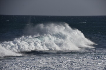 Fototapeta premium the sea seen from the cliffs