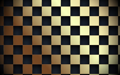 Abstract gold and black grid pattern in luxury concept background. Vector illustration